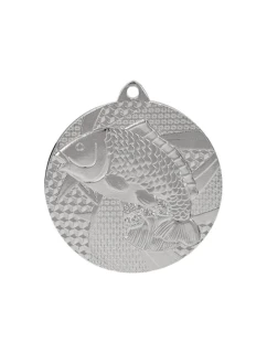 Stříbrná medaile - rybaření - ocelová medaile