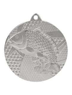 Stříbrná medaile - rybaření - ocelová medaile