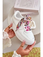 Dámské Tenisky Na Platformě S Dekorativním Šněrováním Bílé model 21667752 - Boto Dámské Tenisky Na Platformě S Dekorativním Šněrováním Bílé model 21667752 - Boto