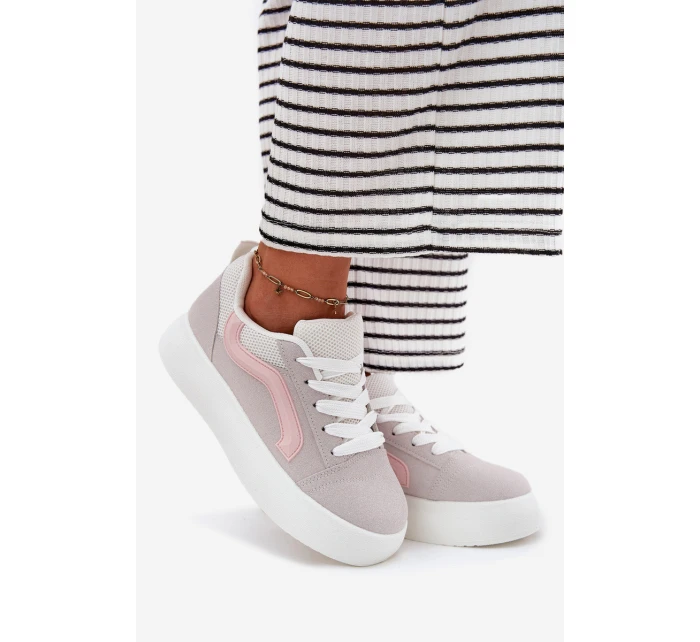 Dámské Tenisky Na Platformě Šedé model 21694948 - Boto Dámské Tenisky Na Platformě Šedé model 21694948 - Boto