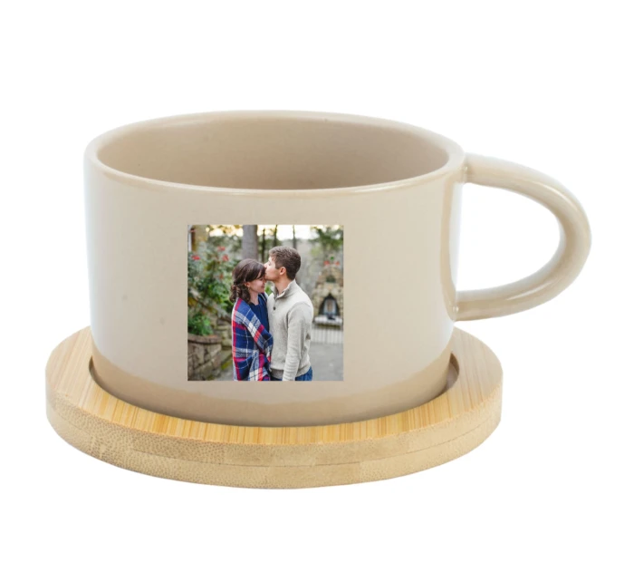 Personalizovaný keramický hrníček Makronka s fotografií 