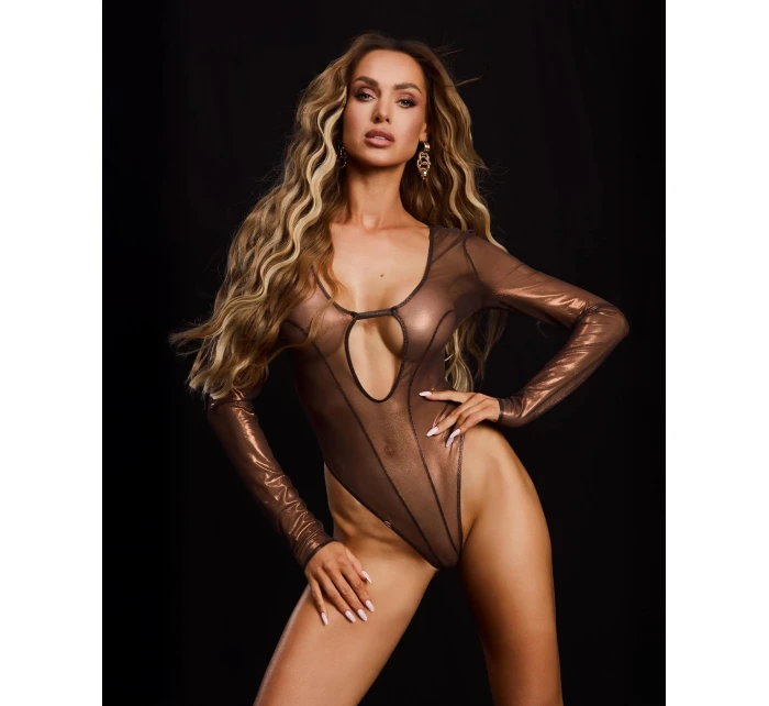 Dámské sexy body Soranna Teddy černozlaté - Obsessive Dámské sexy body Soranna Teddy černozlaté - Obsessive