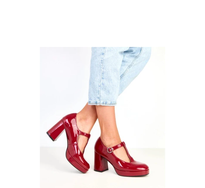 Polobotky na podpatku  model 218174 Solea