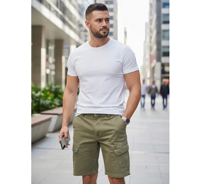 Pánské klasické bílé tričko FashionStreet RX5674