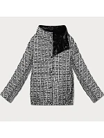 Lehce zateplená oboustranná bunda do boků Goodlookin black (P21-7213/7212-1)