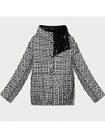 Lehce zateplená oboustranná bunda do boků Goodlookin black (P21-7213/7212-1) Lehce zateplená oboustranná bunda do boků Goodlookin black (P21-7213/7212-1)