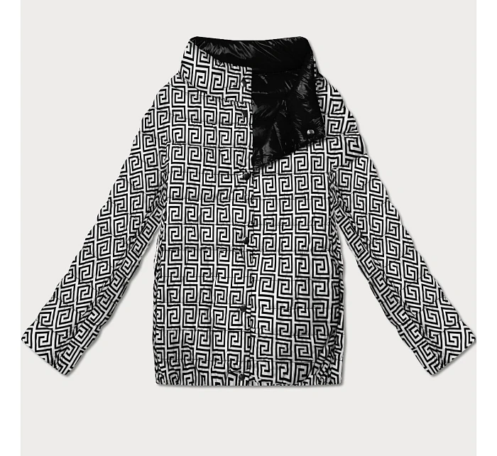 Lehce zateplená oboustranná bunda do boků Goodlookin black (P21-7213/7212-1)