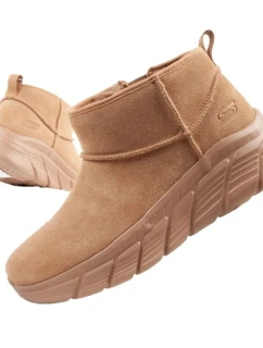 Skechers dámské zimní kotníkové boty zateplené kožené hnědé dámské