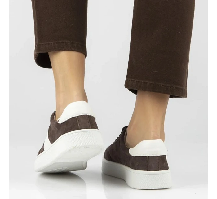 Dámské kožené polobotky na platformě Filippo DP7533 dámské