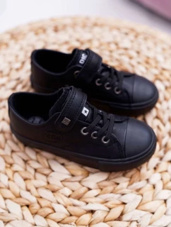 Dětské Kožené Tenisky BIG STAR EE374034 Černé