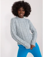 Sweter TW SW model 19529437 mietowy - FPrice Sweter TW SW model 19529437 mietowy - FPrice