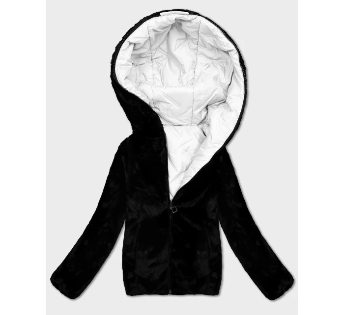 Bílo-černá oboustranná dámská bunda pro přechodné období S'West (B8546-2601) Bílo-černá oboustranná dámská bunda pro přechodné období S'West (B8546-2601)