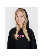 Dívčí nepruhovaná mikina s kapucí 4F 4FJRSS25TSWSF2235-20S