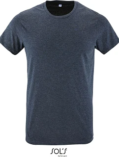 SOL'S Regent Fit Pánské tričko "Slim Fit" 25.0553 heather denim