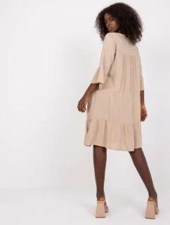 Dámské šaty-D73761M30214A2-béžové