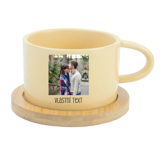 Personalizovaný keramický hrníček Makronka s fotografií 