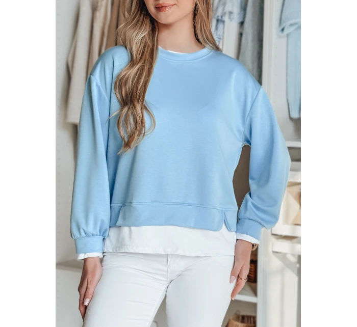 Dámská oversize mikina LUZZIO modrá FashionStreet BY1382 Dámská oversize mikina LUZZIO modrá FashionStreet BY1382