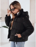 Dámská prošívaná zimní bunda s kapucí černá Dstreet model 21991192 - FashionStreet