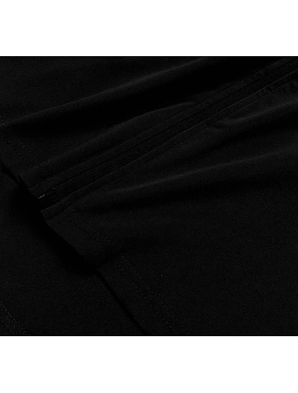 Černá mikina s asymetrickou spodní částí model 17066044 - J.STYLE Černá mikina s asymetrickou spodní částí model 17066044 - J.STYLE