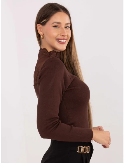 Jumper PM SW YIS1078.81 hnědý Jumper PM SW YIS1078.81 hnědý