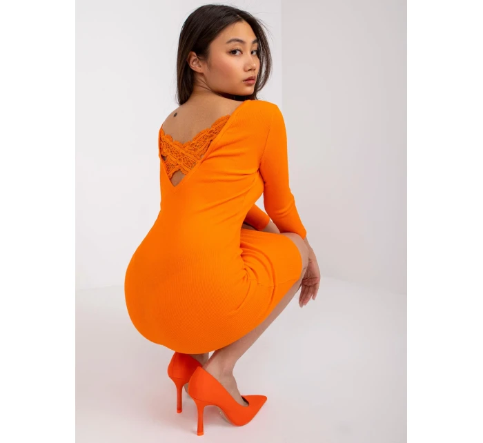 Šaty RV SK model 17050366 oranžová - FPrice Šaty RV SK model 17050366 oranžová - FPrice
