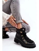 Kožené dámské boty Trapper GOE Black
