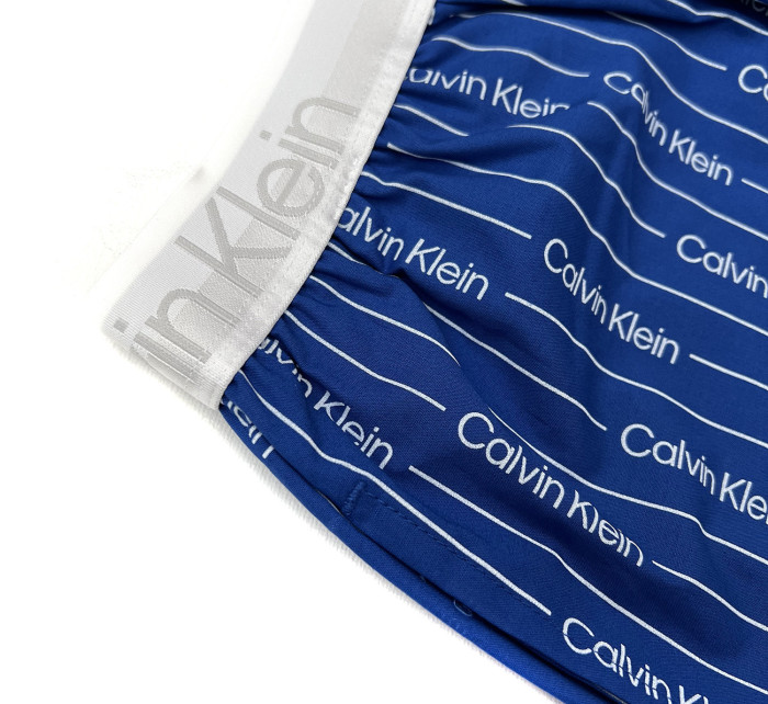 Pánské pyžamové kalhoty - NM2180E 1MR - modrá/bílá - Calvin Klein