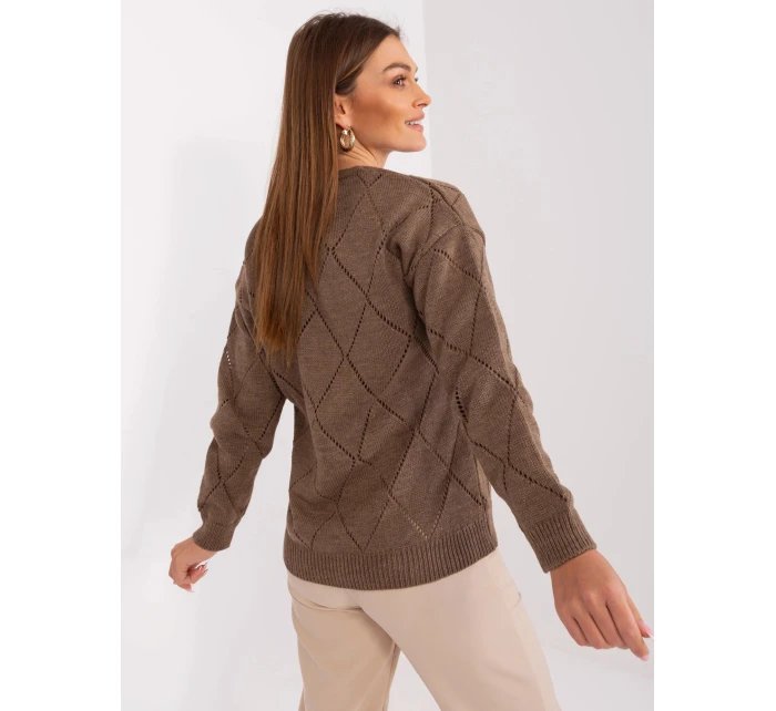 Dámský svetr LC SW model 21760969 Hnědá - FPrice Dámský svetr LC SW model 21760969 Hnědá - FPrice