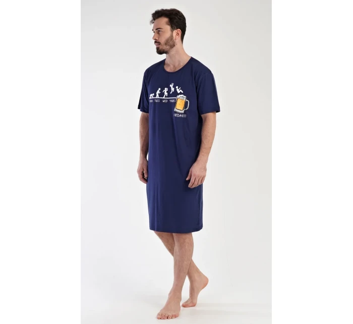 Pánská noční košile s krátkým rukávem model 19047956 - Vienetta MAN