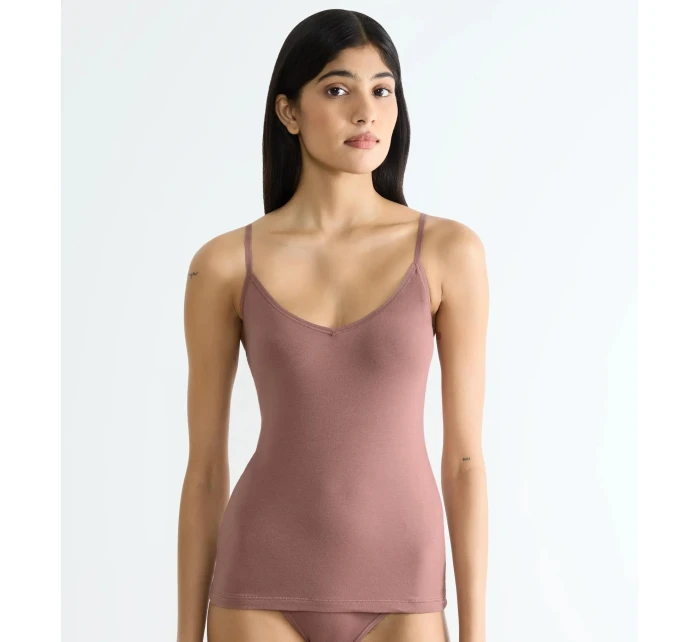 sloggi GO Daily Cotton Spaghetti Top - BROWN - SLOGGI BROWN - SLOGGI