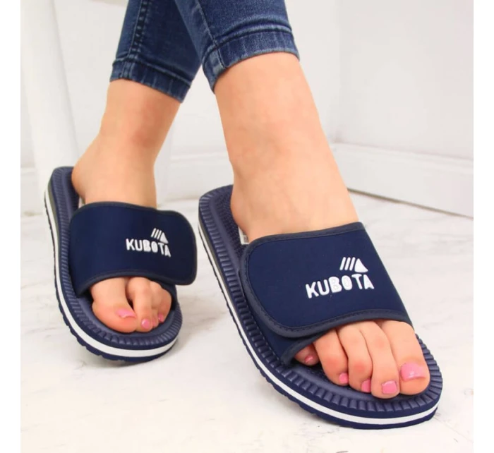 Sportovní žabky na suchý zip navy blue Kubota Sportovní žabky na suchý zip navy blue Kubota