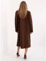 Płaszcz IT PL model 21755231 ciemny brązowy - FPrice Płaszcz IT PL model 21755231 ciemny brązowy - FPrice