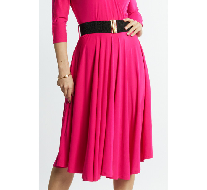Monnari Šaty Dámské šaty s páskem Multi Pink