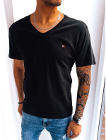 Černé pánské tričko s potiskem Dstreet RX5103