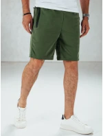 FashionStreet pánské olivové teplákové šortky SX2473