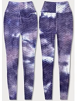 Fialové legíny s vázáním (YW88025) Fialové legíny s vázáním (YW88025)
