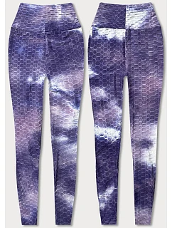 Fialové legíny s vázáním (YW88025)