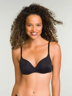 Dámská push-up podprsenka bez kostic DIM INVISIFREE PUSH UP BRA - DIM - černá