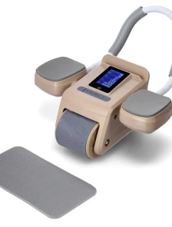 KA08 automatické kolečko na procvičování břišních svalů s LCD displejem a nabíjecím HMS