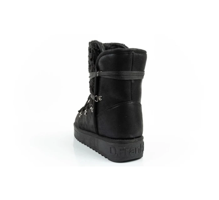 D.Franklin dámské sněhové boty zimní módní kožešina zateplené černé vysoké dámské