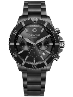 Pánské hodinky Giewont Chronograph Sapphire Black Titanium GW3970-B1