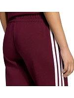Dámské kalhoty adidas Essentials 3-Stripes Fleece Slim v barvě bordó KF8321 Dámské kalhoty adidas Essentials 3-Stripes Fleece Slim v barvě bordó KF8321
