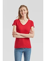 Fruit of the Loom Lady-Fit Valueweight V-Neck T Dámské tričko s výstřihem do V 16.1398 white Fruit of the Loom Lady-Fit Valueweight V-Neck T Dámské tričko s výstřihem do V 16.1398 white
