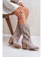 Kozačky Do  Na Podpatku Semišové Lewski model 21672676 - Boto