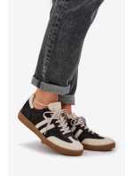 model 21684270 Kožené Nízké Tenisky Dámské Černé - Zazoo model 21684270 Kožené Nízké Tenisky Dámské Černé - Zazoo