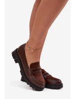 Dámské mokasiny z eko kůže čokoládové Cailen Dámské mokasiny z eko kůže čokoládové Cailen