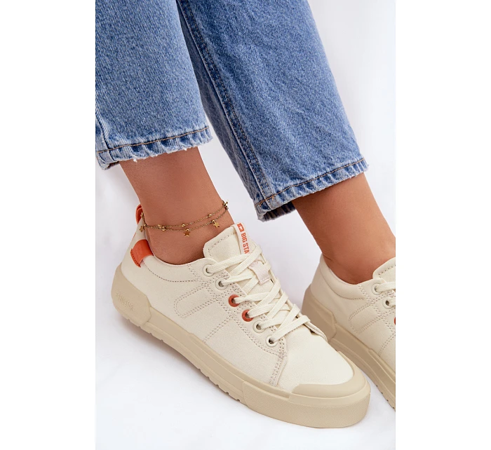 Dámské tenisky Big Star model 22100139 Memory Foam System Béžové - Big Star Shoes Dámské tenisky Big Star model 22100139 Memory Foam System Béžové - Big Star Shoes