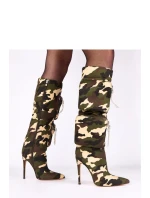 Kozačky na podpatku model 221361 Solea Kozačky na podpatku model 221361 Solea