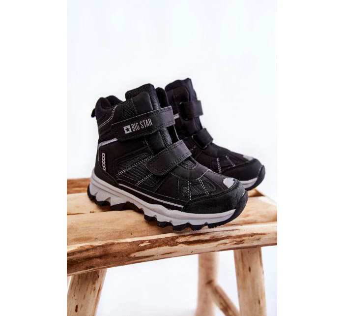 Dětská Trapery Memory Foam Big Star model 21599179 Černe - Big Star Shoes Dětská Trapery Memory Foam Big Star model 21599179 Černe - Big Star Shoes