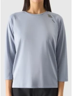 Dámské cyklistické rychleschnoucí tričko s dlouhými rukávy 4F - modré Dámské cyklistické rychleschnoucí tričko s dlouhými rukávy 4F - modré